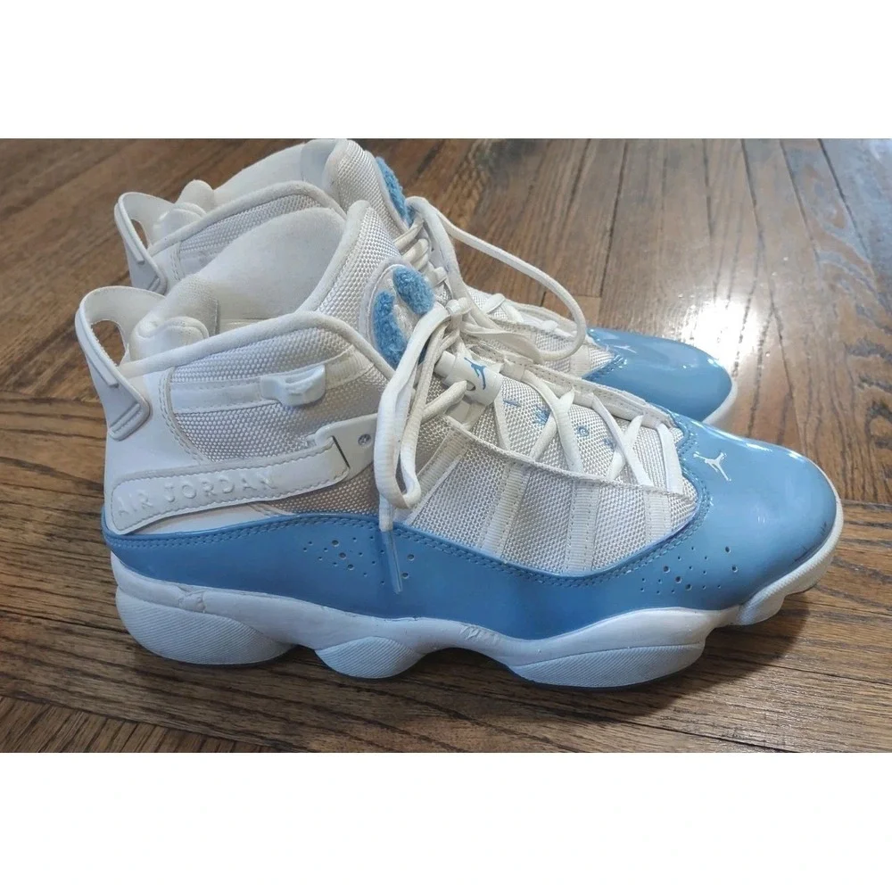 Jordan 6 Rings University Blue White Sneakers CW7037-100 Mens Size 9.5